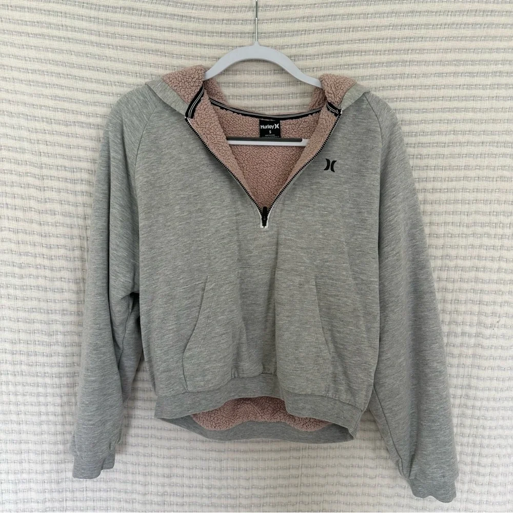 Hurley Cropped Fleece Hoodie - Picture 1 of 4